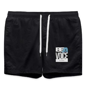 Sois une voix – pas un écho - Short de bain - noir - Devant - AI Model Male 185 light (185cm)
