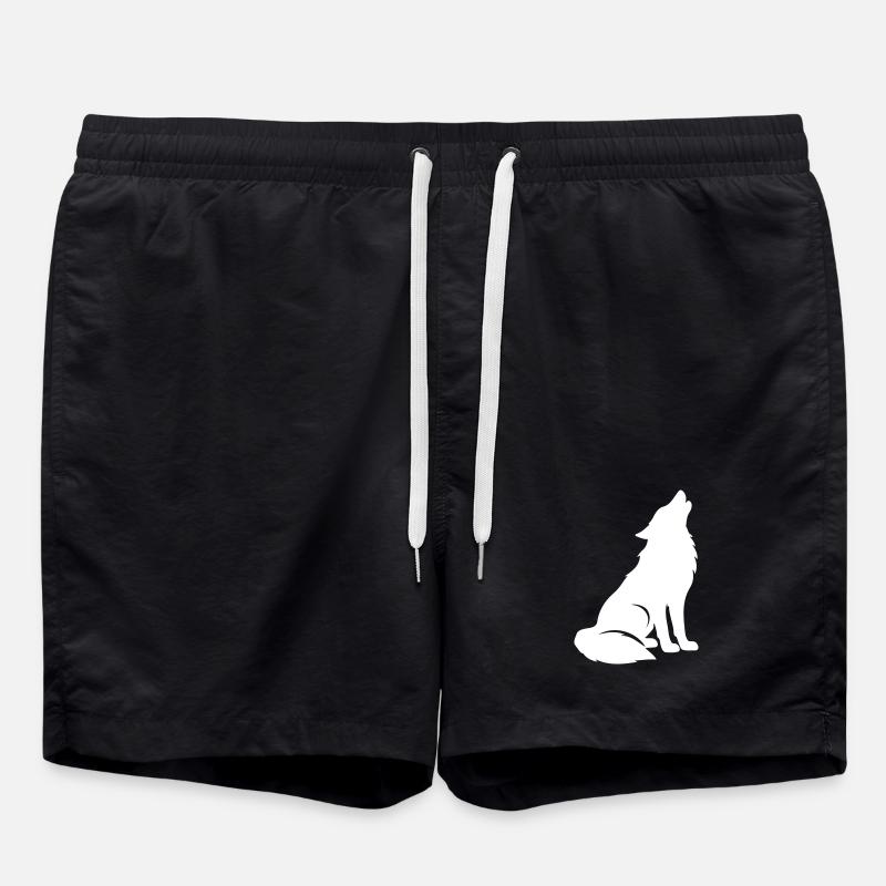 Silhouette de loup - Short de bain - noir