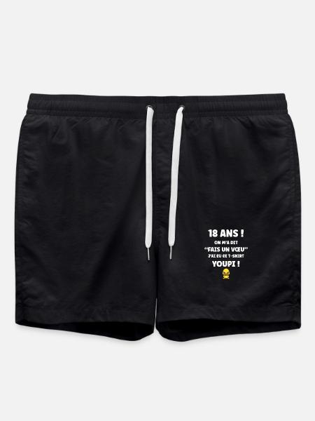18-jähriges Wunsch-Entlein-T-Shirt - Badeshorts - Schwarz