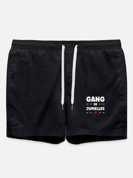 TWIN GANG - Swim Trunks - black