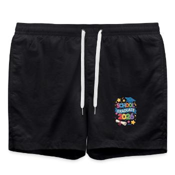 Événements de la promotion de diplômés 2026 - Short de bain - noir - Devant - AI Model Male 185 light (185cm)