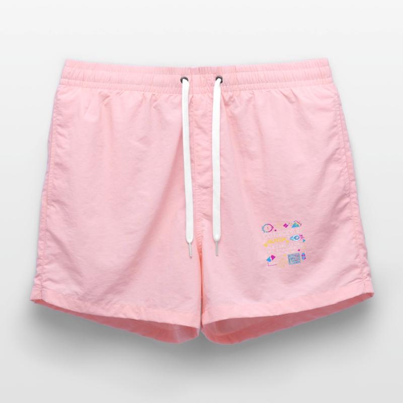 Corecore Glitch Simulation Algorithm Collage Swim Trunks