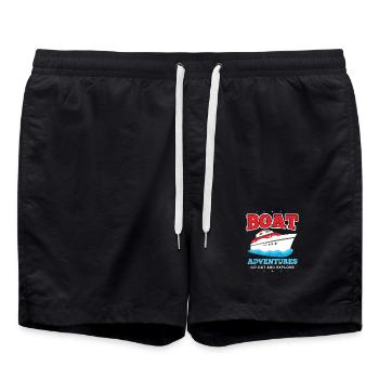 Aventure en bateau Découvrez la mer - Short de bain - noir - Devant - AI Model Male 185 light (185cm)