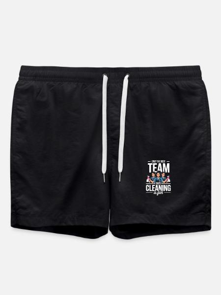 Cleaner Cleaning Team Service Cleaning - Swim Trunks - black