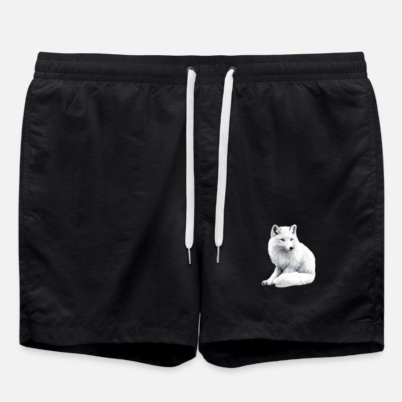 Snow fox - Swim Trunks - black