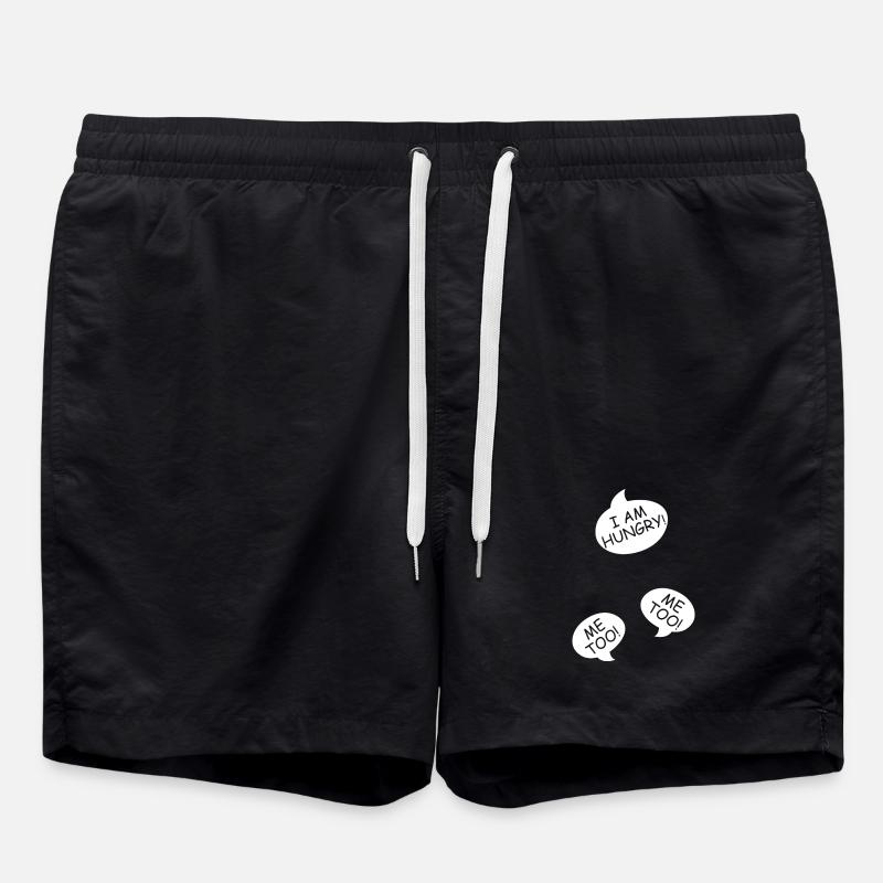 Pregnancy Announce Triplets Mom Mom - Swim Trunks - black