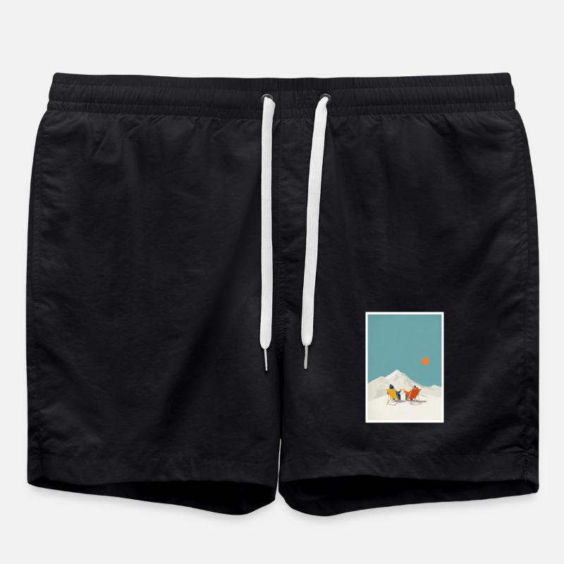Sunlit Summit Lounge - Swim Trunks - black