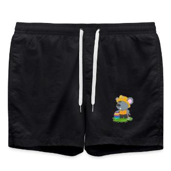 Mouse Easter Mining - Swim Trunks - black - Front - AI Model Male 185 light (185cm)