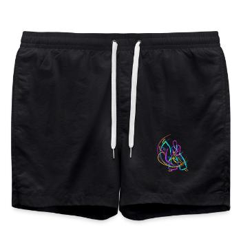 Judo Arts martiaux - Short de bain - noir - Devant - AI Model Male 185 light (185cm)
