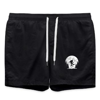 Bigfoot Snowboarding - Badeshorts - Schwarz - Vorne - AI Model Male 185 light (185cm)