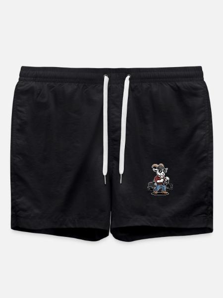 Style Chauffeur de camion Cool Goat - Short de bain - noir