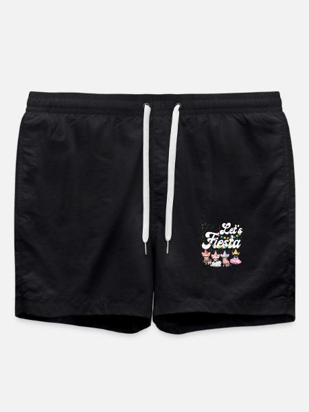 Chihuahua Chihuahueño Let's Fiesta - Swim Trunks - black