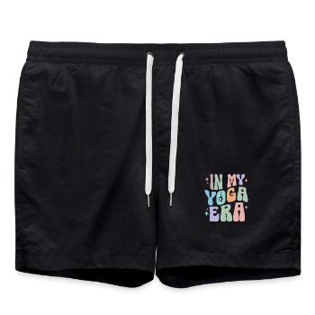 Yoga-Meditationstraining Yoga-Liebhaber-Yoga-Kurs - Badeshorts - Schwarz - Vorne - AI Model Male 185 light (185cm)