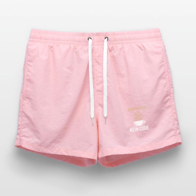 Kein Kaffee Kein Code Programmierer Informatiker Badeshorts