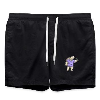 Schildkröte Dart Dartpfeil Sport - Badeshorts - Schwarz - Vorne - AI Model Male 185 light (185cm)
