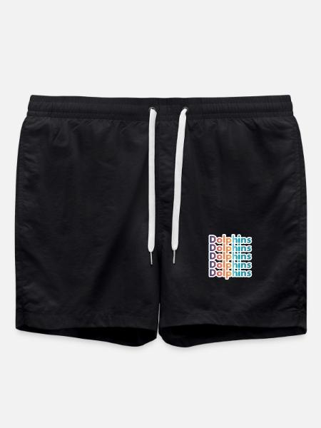 Texte rétro Dolphins Graphic Ocean Lover - Short de bain - noir