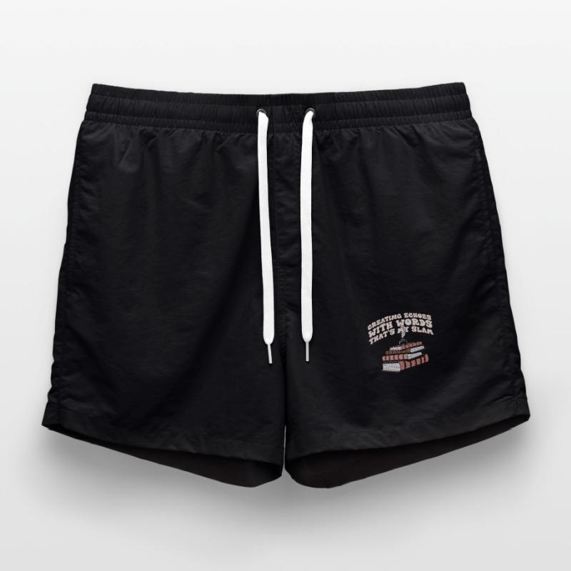 Echos durch Worte Slam-Stack Badeshorts