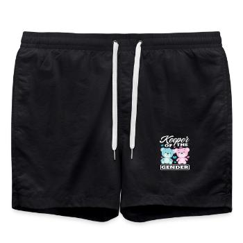 Gardien des Portes de Genre Révélation du Sexe - Short de bain - noir - Devant - AI Model Male 185 light (185cm)
