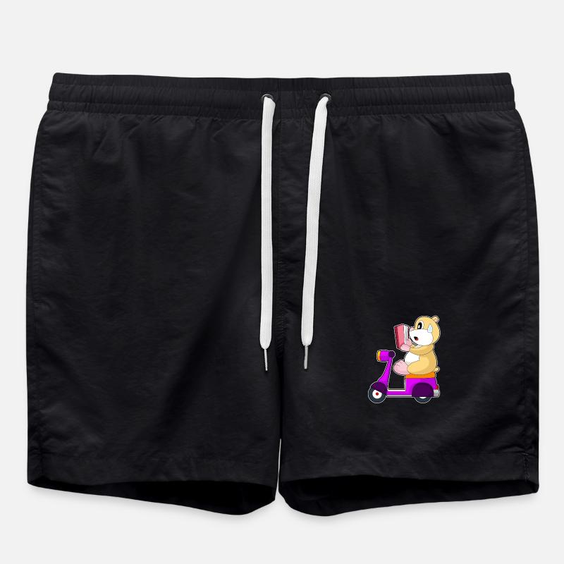 Hamster Scooter - Swim Trunks - black