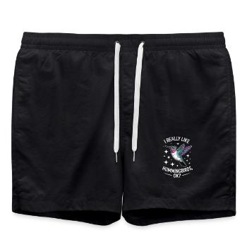 Dictons des colibris Cadeau amusant du colibri - Short de bain - noir - Devant - AI Model Male 185 light (185cm)
