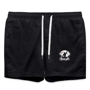 Bigfoot DJ - Badeshorts - Schwarz - Vorne - AI Model Male 185 light (185cm)