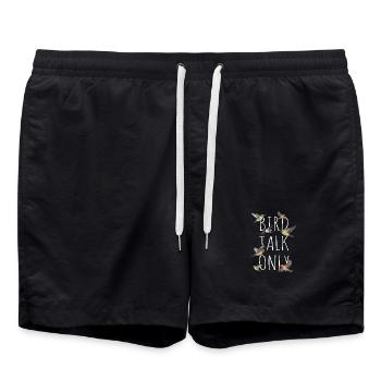 Observation des oiseaux Ornithologue Nerd - Short de bain - noir - Devant - AI Model Male 185 light (185cm)