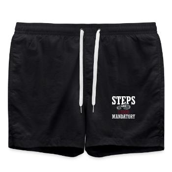 Saison de taille avec déficit calorique réduit - Short de bain - noir - Devant - AI Model Male 185 light (185cm)