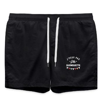 J'peux pas j'ai Guinguette - Short de bain - noir - Devant - AI Model Male 185 light (185cm)