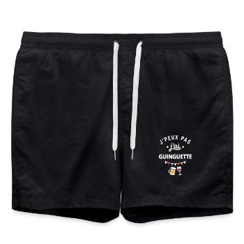J'peux pas j'ai guinguette tee - Short de bain - noir - Devant - AI Model Male 185 light (185cm)