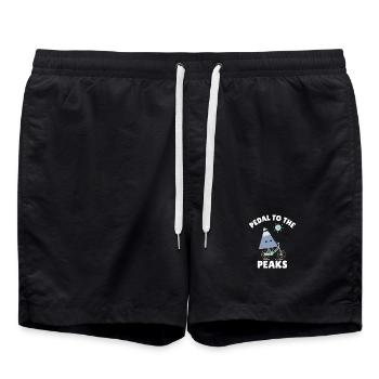 Cycling Scouts Mountain Biking Cyclist Campers Adv - Swim Trunks - black - Front - AI Model Male 185 light (185cm)