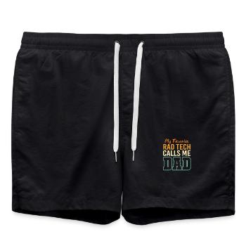 MRT Radiologe Radiologie Rad Tech Röntgen - Badeshorts - Schwarz - Vorne - AI Model Male 185 light (185cm)