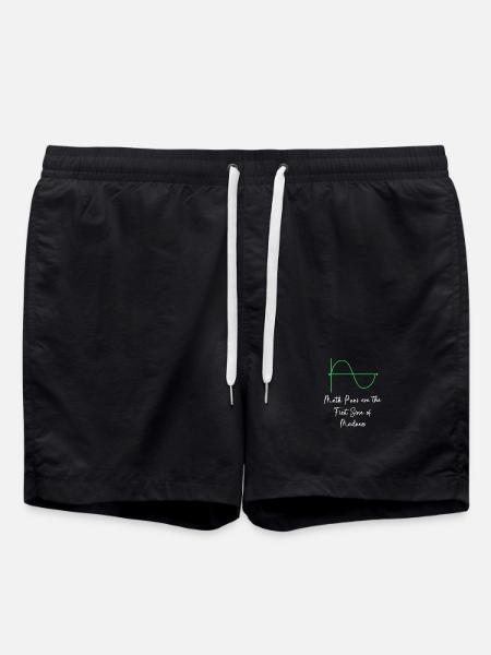 Mathematician Math Mathematical Mathematics - Swim Trunks - black