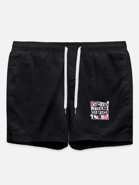 Nicer Than My Face Looks - Swim Trunks - black