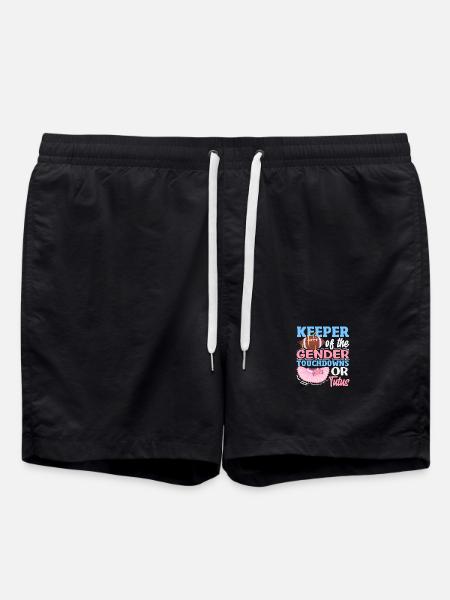 Hüter Des Geschlechts Touchdowns Oder Tutus - Badeshorts - Schwarz