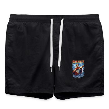 Marcus Aurelius Porträt - Badeshorts - Schwarz - Vorne - AI Model Male 185 light (185cm)