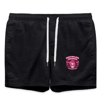 Crâne surstimulé Rose Surstimulé Déséquilibré - Short de bain - noir - Devant - AI Model Male 185 light (185cm)