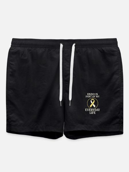 Endometriosis awareness Endo Warrior - Swim Trunks - black