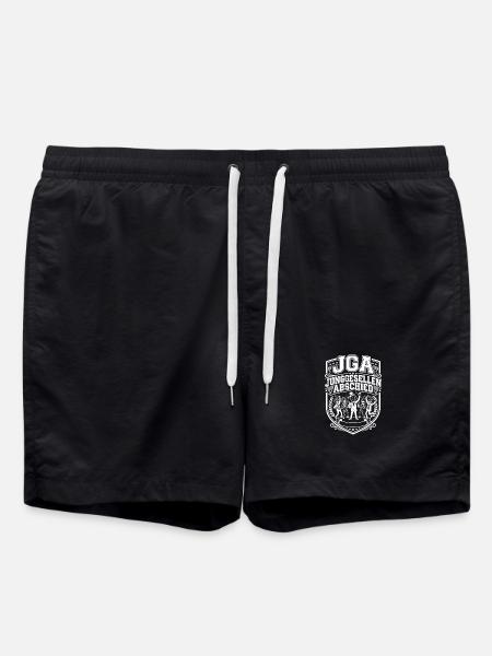 JGA Junggesellenabschied Spruch - Badeshorts - Schwarz
