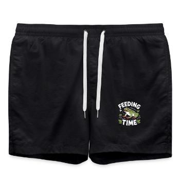 Terraristiques de grenouilles à l’heure de l’alimentation - Short de bain - noir - Devant - AI Model Male 185 light (185cm)