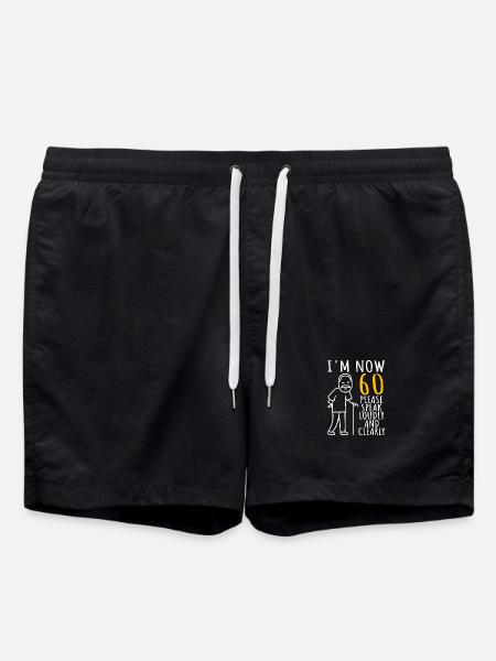 Im Now 60 Please Speak Loudly - Swim Trunks - black