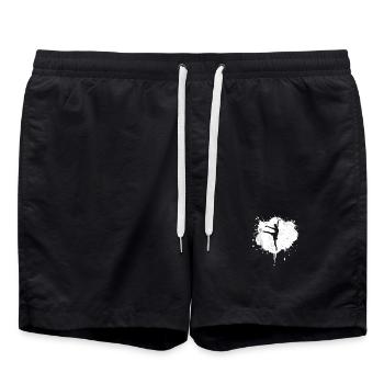 Balletttänzerin Skizze - Badeshorts - Schwarz - Vorne - AI Model Male 185 light (185cm)