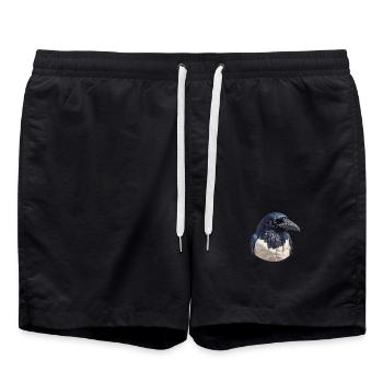 Elstern Elster - Badeshorts - Schwarz - Vorne - AI Model Male 185 light (185cm)