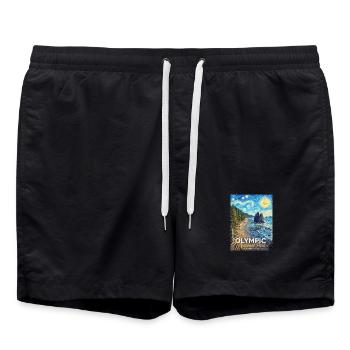 Parc national Kunststurm Washington - Short de bain - noir - Devant - AI Model Male 185 light (185cm)