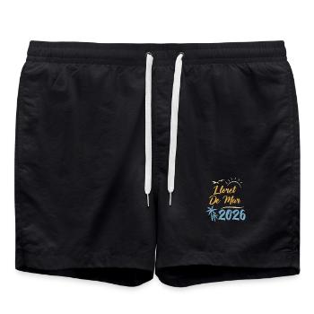 Lloret De Mar 2026 - Badeshorts - Schwarz - Vorne - AI Model Male 185 light (185cm)