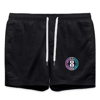 8e anniversaire Garçon Fille Légende Officielle 8 - Short de bain - noir - Devant - AI Model Male 185 light (185cm)