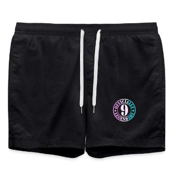 9e anniversaire Garçon Fille Légende Officielle 9 - Short de bain - noir - Devant - AI Model Male 185 light (185cm)