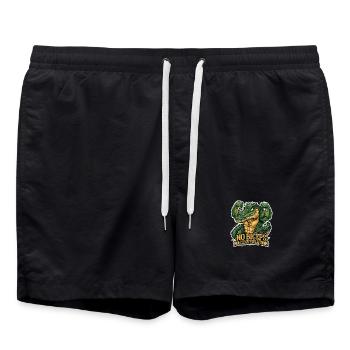 Crocodile de salle de sport sarcastique pour hommes - Short de bain - noir - Devant - AI Model Male 185 light (185cm)