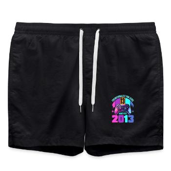 13e anniversaire, jeunes filles - Short de bain - noir - Devant - AI Model Male 185 light (185cm)