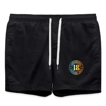 18e anniversaire - Short de bain - noir - Devant - AI Model Male 185 light (185cm)