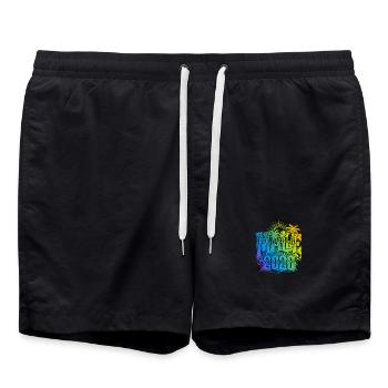 Malle 2026 Multicolore - Short de bain - noir - Devant - AI Model Male 185 light (185cm)
